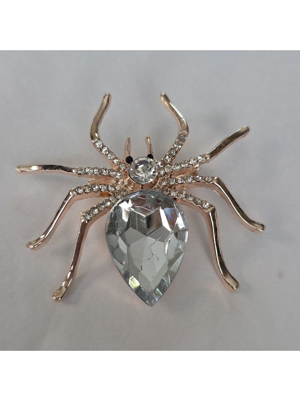 SPIDER Brooch  Simulated DIAMONDS